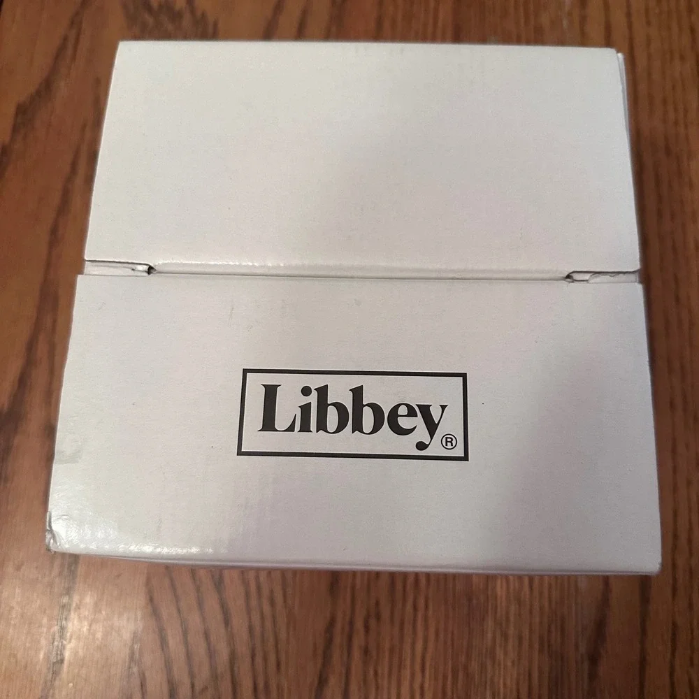 Libbey Harlow Whiskey Glasses Set of 3 11oz Clear Like New Diamond Cut Barware